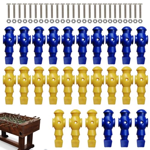 Herren, Tischfußball-Figuren, Spielersatzzubehör, 2-farbiges Spieler-Set, stabile Puppenfigur, 26 Spielkomponenten, entworfen für Tischaufbau und Ersatz Herren, Tischfußball-Figuren, Spielersatzzubehör, 2-farbiges Spieler-Set, stabile Puppenfigur, 26 Spielkomponenten, entworfen für Tischaufbau und Ersatz von Generisch