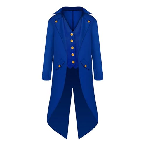 Herren Gothic Frack – Steampunk-Kostüm für Herren, Piratenjacke für Herren, Gothic-Stil, mittelalterliche Frackjacke, Halloween-Kostüme, Gothic, Steampunk, leicht, für Halloween-Fotos, im Alter Herren Gothic Frack – Steampunk-Kostüm für Herren, Piratenjacke für Herren, Gothic-Stil, mittelalterliche Frackjacke, Halloween-Kostüme, Gothic, Steampunk, leicht, für Halloween-Fotos, im Alter von Generisch