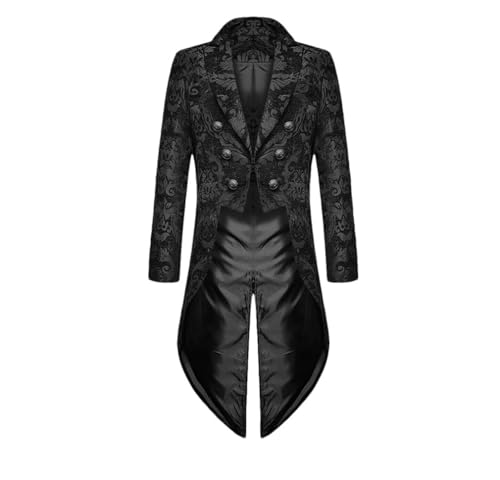 Herren Mittelalter Frack Steampunk Vintage Jacke Gothic Viktorianischen Gehrock Kostüm Herren Jacke, Schwarz , M Herren Mittelalter Frack Steampunk Vintage Jacke Gothic Viktorianischen Gehrock Kostüm Herren Jacke, Schwarz , M von Generisch