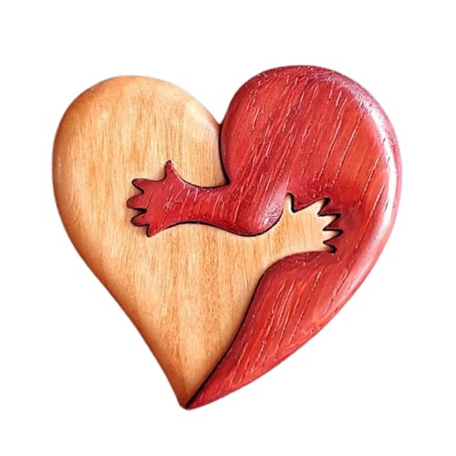 Herz Holz Kunst Puzzle, Holzherz Ornamente, Puzzle Dekoration,Winzige Marken,Herz Puzzle Skulpturen, Desktop Ornament Valentinstag Hochzeit Für Paare Freunde Herz Holz Kunst Puzzle, Holzherz Ornamente, Puzzle Dekoration,Winzige Marken,Herz Puzzle Skulpturen, Desktop Ornament Valentinstag Hochzeit Für Paare Freunde von Generisch