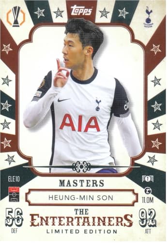 Heung-min Son t 11.0M der Entertainer Limited Edition Topps Fußball Sammelkarte ELE 10 Heung-min Son t 11.0M der Entertainer Limited Edition Topps Fußball Sammelkarte ELE 10 von Generisch
