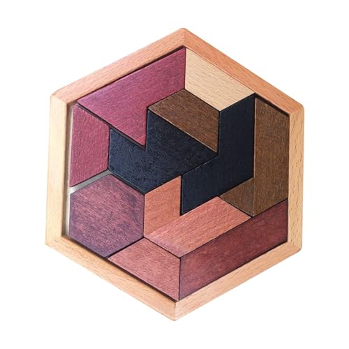 Hexagon Holzpuzzle Box Spielzeug, Spielzeug Für Kinder, Kreativ Lernspielzeug Denksportaufgaben Aus Holz,Geometrie-Form-Gehirn-Spiele Für Kleinkinder Lernendes Puzzle Spielzeug Hexagon Holzpuzzle Box Spielzeug, Spielzeug Für Kinder, Kreativ Lernspielzeug Denksportaufgaben Aus Holz,Geometrie-Form-Gehirn-Spiele Für Kleinkinder Lernendes Puzzle Spielzeug von Generisch