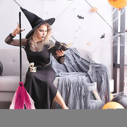 Hexenbesen Für Kinder, Halloween Deko Besen, Spielzeug Deko Für Garten Kostüme Cosplay Bühnenauftritte Gruselhaus Halloween Partys Hexenbesen Für Kinder, Halloween Deko Besen, Spielzeug Deko Für Garten Kostüme Cosplay Bühnenauftritte Gruselhaus Halloween Partys von Generisch