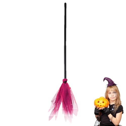 Hexenbesen Für Kinder - Halloween Dekoration Besen | Spielaccessoire Für Hexenhaus Bühnenauftritte Kostümpartys Cosplay Haustür Halloween Kostüme Hexenbesen Für Kinder - Halloween Dekoration Besen | Spielaccessoire Für Hexenhaus Bühnenauftritte Kostümpartys Cosplay Haustür Halloween Kostüme von Generisch