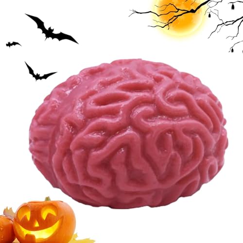 Hirnstress -Bälle - langsame Abpraller -Stressbälle, blutiges beängstigendes gefälschtes Organ für Partybevorzugungen, Halloween -Partyzubehör, Stressabbau, Handübungen, Stärkung von Generisch