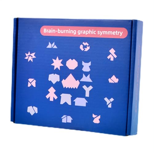 Hirnteaserblöcke für Kinder, Puzzleh Intelligenz Bunte 3D -Blöcke,Creative Puzzles Rätsel pädagogische Spielzeuge - Sicherer Hirnteaser Blöcke Symmetrie Holzdesign für Geburtstag Ostern Weihnachten von Generisch