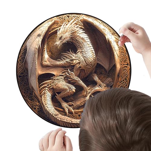 Ho lzpuzzle Erwachsene | Unregelmäßige Einzigartige Puzzle | H olzpuzzle Einzigartige Tierform Puzzleteile, Puzzle aus Tierteilen, H olz Erwachsene mit Geschenkbox aus von Generisch