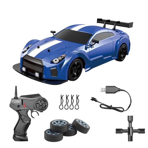 Hochgeschwindigkeits-Modellfahrzeug - Ferngesteuerte Hochgeschwindigkeitsautos Im Maßstab 1:16,Driftendes Reifen-Rennsport-Spielzeugauto, 2,4 GHz, Allradantrieb, 18 Km/h, Offroad-Drift-Truck Junge von Generisch