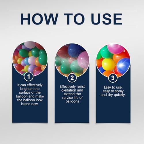 Hochglanz Ballon Spray,Ballonaufhellungsspray 60ml - Glanznebel Für Dekorationsballons Bei Feiern Feste Partys Hochzeiten Zuhause von Generisch