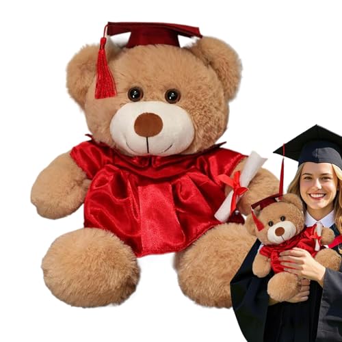 Hochschulplüschbär Bär mit Spielzeug für Abschlusshüte | Doktorpuppe Bär mit | Weiche Plüschkissen bequemes tragbares Spielzeug für Familienfreunde Hochschulplüschbär Bär mit Spielzeug für Abschlusshüte | Doktorpuppe Bär mit | Weiche Plüschkissen bequemes tragbares Spielzeug für Familienfreunde von Generisch