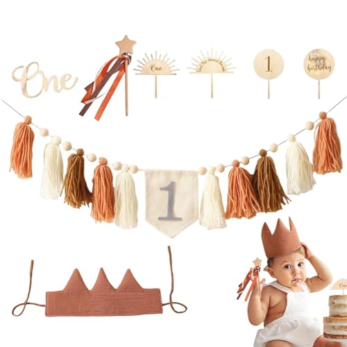 Hochstuhl-Banner – Geburtstagssitz-Girlande, Dekoration, Baby-Party-Rock-Set | 1. Geburtstag Banner, dekorative Feier-Dekoration, Happy Party Dekorationen für den ersten von Generisch