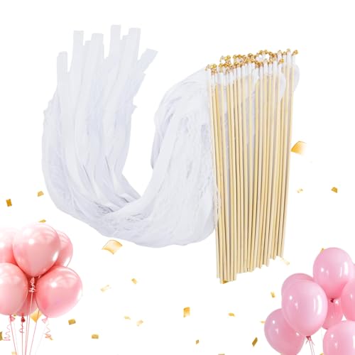 Hochzeits Konfetti Wunderkerzen - 50 Stück Feststäbe - Dekorationsstäbe Mit Glöckchen Für Hochzeitsausklang Feier Veranstaltung Geschenkartikel von Generisch