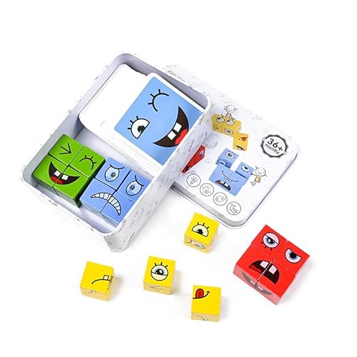 Hölzerne Ausdrücke Passende Block-Puzzles, Puzzle-Bausteine, Pädagogische Puzzles, Spielzeug-Brettspiele, für Kinder im Alter von 3, 4, 5 Jahren Hölzerne Ausdrücke Passende Block-Puzzles, Puzzle-Bausteine, Pädagogische Puzzles, Spielzeug-Brettspiele, für Kinder im Alter von 3, 4, 5 Jahren von Generisch