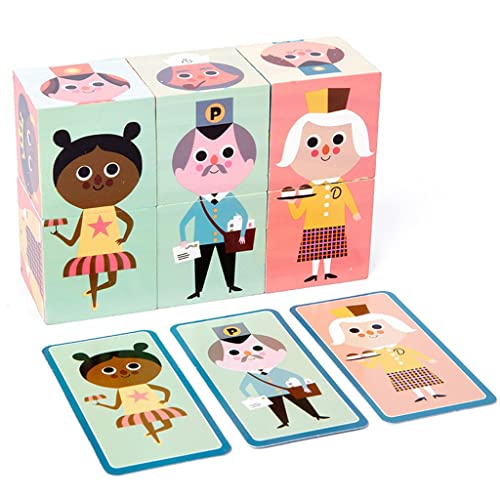 Hölzerne -Blöcke 6 Stück Stapelblöcke Baby-Puzzle-Block-Set für Interaktives Lernen und Fördert Vorstellungskraft und Geschicklichkeit für Junge n (as Shown, One Size) von Generisch