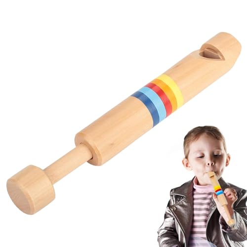 Hölzerne Folie Pfeife - Instrument Kinderspielzeug, Kinder Push -Pull Flötenspielzeug | Anfänger -Musikinstrument, Interactive Sound Toy für Kinder, handgefertigte hölzerne für Musikausbildung Hölzerne Folie Pfeife - Instrument Kinderspielzeug, Kinder Push -Pull Flötenspielzeug | Anfänger -Musikinstrument, Interactive Sound Toy für Kinder, handgefertigte hölzerne für Musikausbildung von Generisch