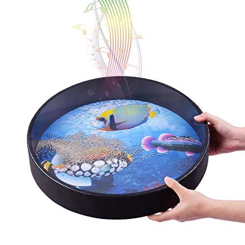 Hölzerne Ozeantrommel Handheld Percussion Instrument mit sanftem Meeresklang für Musikgeschenk Hölzerne Ozeantrommel Handheld Percussion Instrument mit sanftem Meeresklang für Musikgeschenk von Generisch