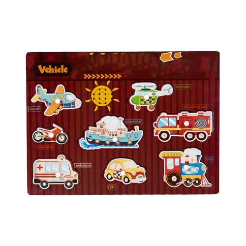 Hölzerne Peg Puzzle - Tierzarton Spielzeug, Kinder Puzzle Fahrzeuge | Frühe Bildung Interaktives Spiel Spielzeug, Hand -Eye -Koordinationstraining für Kleinkinder Kinder Vorschullernentwicklung Hölzerne Peg Puzzle - Tierzarton Spielzeug, Kinder Puzzle Fahrzeuge | Frühe Bildung Interaktives Spiel Spielzeug, Hand -Eye -Koordinationstraining für Kleinkinder Kinder Vorschullernentwicklung von Generisch