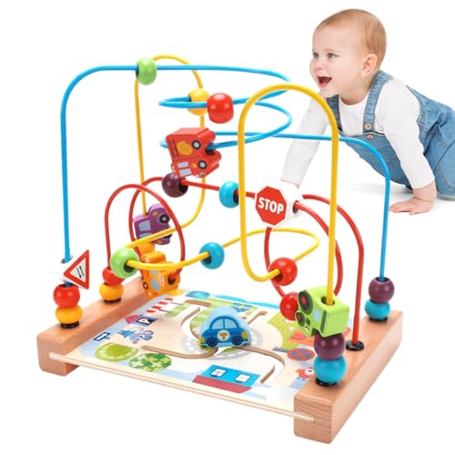Hölzerne Perlengericht, Cartoon Buntes Doolhof -Spielzeug Süßer Sicher - Hölzerne Pädagogische Spielzeug Für Kinderfeiertagsgeschenk Für Die Form Von Farben Kognition, Verbesserung Der Hand -Eye -Koor Hölzerne Perlengericht, Cartoon Buntes Doolhof -Spielzeug Süßer Sicher - Hölzerne Pädagogische Spielzeug Für Kinderfeiertagsgeschenk Für Die Form Von Farben Kognition, Verbesserung Der Hand -Eye -Koor von Generisch