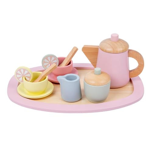 Hölzernte Spielzeug, Holztee -Partys Set | Hölzerne Teekannenbecher Löffel Kuchen Time Playset Partys Set - Stellen Sie sich vor, spielen Essen, tragbare wiederverwendbare Nachmittagszeit zum Geburtst Hölzernte Spielzeug, Holztee -Partys Set | Hölzerne Teekannenbecher Löffel Kuchen Time Playset Partys Set - Stellen Sie sich vor, spielen Essen, tragbare wiederverwendbare Nachmittagszeit zum Geburtst von Generisch