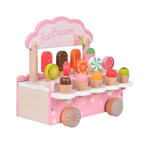-Eisspielzeug für Kinder, Eisdielen-Spielset aus | Küchenspielzeug aus | Spielküchenspielzeug-Set, pädagogisches Küchenspielzeug für 3–8 Jahre alte Mädchen und -Eisspielzeug für Kinder, Eisdielen-Spielset aus | Küchenspielzeug aus | Spielküchenspielzeug-Set, pädagogisches Küchenspielzeug für 3–8 Jahre alte Mädchen und von Generisch