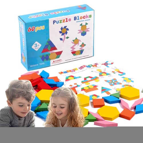Holz Formenpuzzle - Geometrische Formen Puzzle Spielspaß Tangram | Lernspielzeug Für Kindergarten Vorschule Zuhause & Reisen, Feinmotorik Spielzeug Ab 3 Jahren Holz Formenpuzzle - Geometrische Formen Puzzle Spielspaß Tangram | Lernspielzeug Für Kindergarten Vorschule Zuhause & Reisen, Feinmotorik Spielzeug Ab 3 Jahren von Generisch