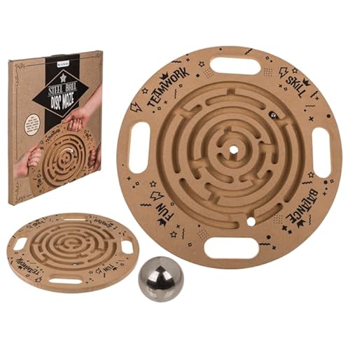 Holz-Geschicklichkeitsspiel, großes Kugellabyrinth - bis 4 Spieler - Labyrinth, Spiel zur Förderung der Koordination und Teamfähigkeit Holz-Geschicklichkeitsspiel, großes Kugellabyrinth - bis 4 Spieler - Labyrinth, Spiel zur Förderung der Koordination und Teamfähigkeit von Generisch