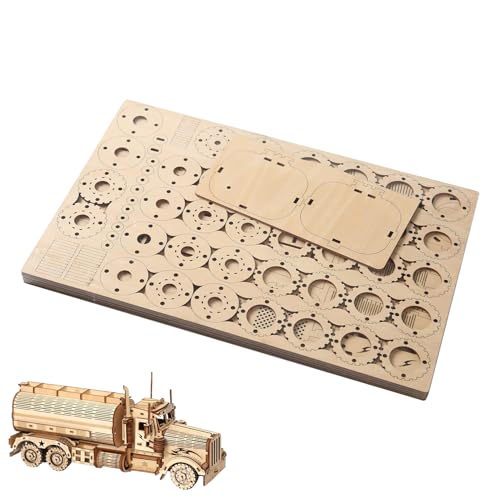 Holz Handwerk Puzzle Modell Bausatz - Tanker Montage Modell Set | Pädagogisches Lernspielzeug Kreativ Bastelset für Kinder von Generisch