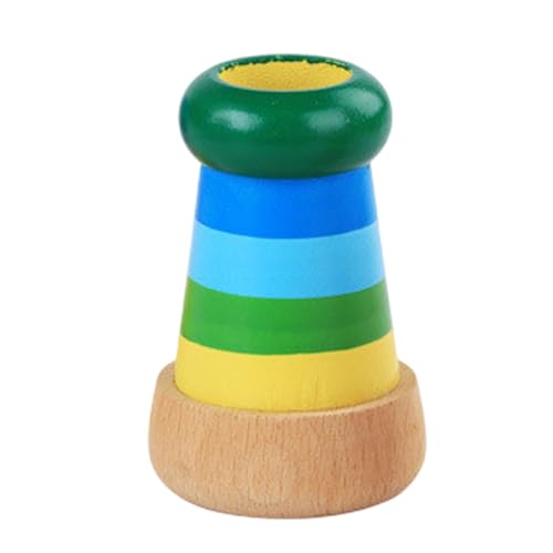 Holz Kaleidoskop - Klassisches rotierendes Spielzeug aus Naturholz | Buntes visuelles Puzzle für Kinder, und Mädchen, Bildungsspielzeug, handgefertigtes Handwerk, einzigartiges Geburtstag oder von Generisch