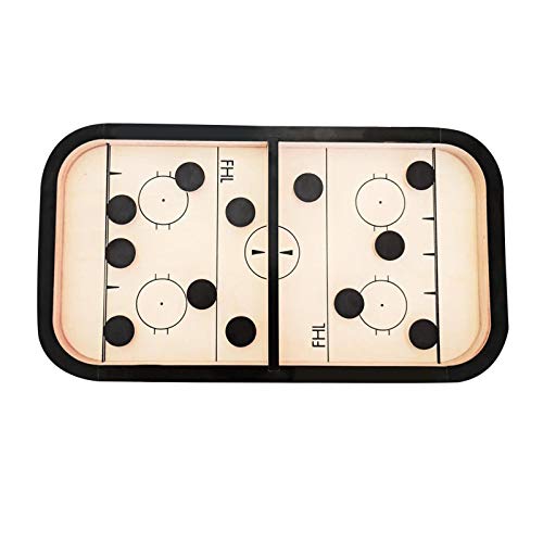 Holz Schnell SLIN g Puck M atch-Spiel, Bouncing B rettspiel, Eltern-Kind Interaktive Spielzeug, Portable Schachbrettset Partyspiele (Multicolour, One Size) von Generisch