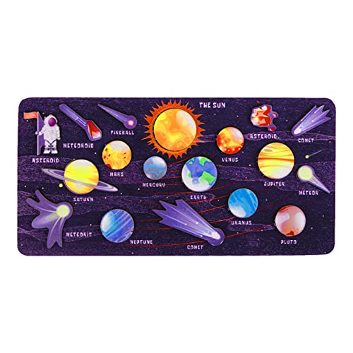 Holz Sonnensystem Puzzle für Kleinkinder, Weltraum-Lernspielzeug, 30 x 15 cm, Montessori Entwicklungsspiel Holz Sonnensystem Puzzle für Kleinkinder, Weltraum-Lernspielzeug, 30 x 15 cm, Montessori Entwicklungsspiel von Generisch