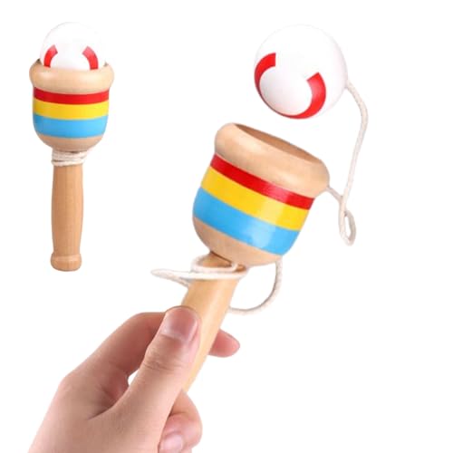 Holz Und Fang Ball | Vorschul-Lernaktivitäten | Tragbares Werfspiel Für Kinder Mädchen Ostern Picknick Camping Geburtstag Schule Holz Und Fang Ball | Vorschul-Lernaktivitäten | Tragbares Werfspiel Für Kinder Mädchen Ostern Picknick Camping Geburtstag Schule von Generisch