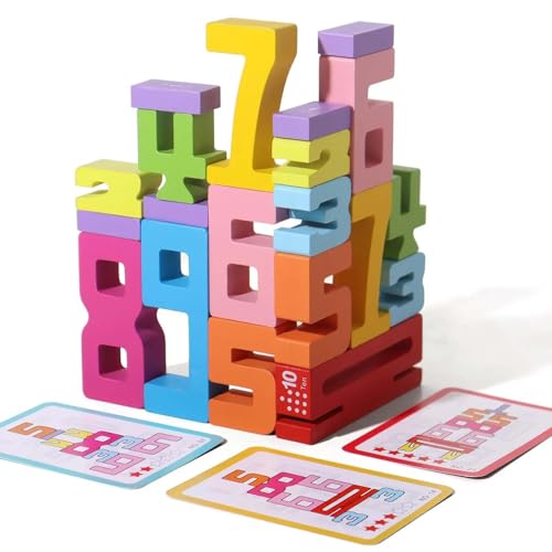 Holz Zahlenblocks Spielzeug, 20 Bunt Stapelzahlen Spiel, Montessori Spielzeug und Holzspielzeug ab 1 2 3 4 5 Jahr, Holzbausteine Stapelspiel Geschenke für Kinder Vorschul Lernaktivitäten Holz Zahlenblocks Spielzeug, 20 Bunt Stapelzahlen Spiel, Montessori Spielzeug und Holzspielzeug ab 1 2 3 4 5 Jahr, Holzbausteine Stapelspiel Geschenke für Kinder Vorschul Lernaktivitäten von Generisch