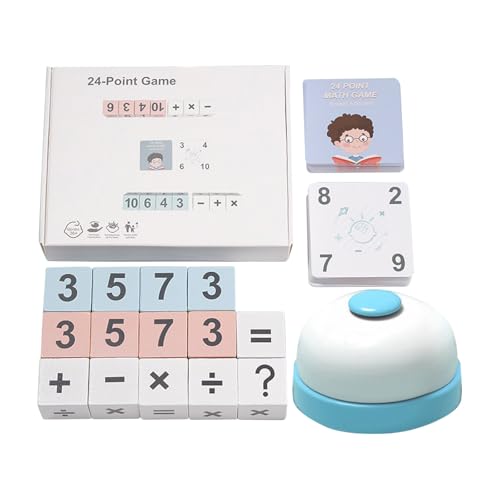 Holz Zahlenpuzzle mit 24 Punkten, Montessori Mathematisches Spielzeug für Kinder, Frühförderspielzeug, Zählen Lernen Addition, Subtraktion, Multiplikation und Division Pädagogisches von Generisch