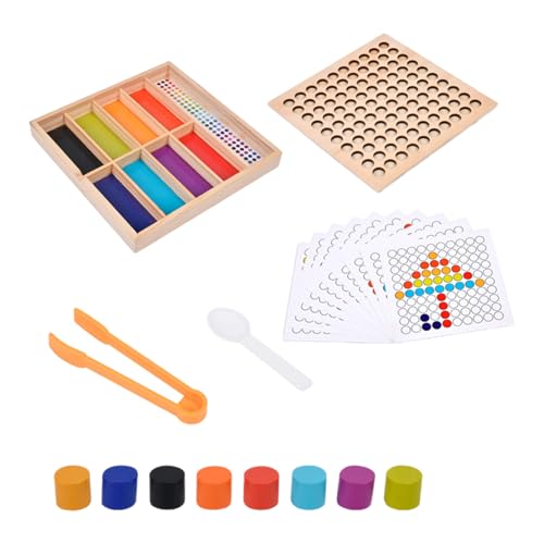 Holzbrett Perlenspiel - Perlenpassungsspiel, Early Learning Toy | Aufmerksamkeitstraining Holzperlenspiel, kognitive Entwicklung, Eltern-Kind-Interaktion, Bildungsspaß für Kinder Holzbrett Perlenspiel - Perlenpassungsspiel, Early Learning Toy | Aufmerksamkeitstraining Holzperlenspiel, kognitive Entwicklung, Eltern-Kind-Interaktion, Bildungsspaß für Kinder von Generisch
