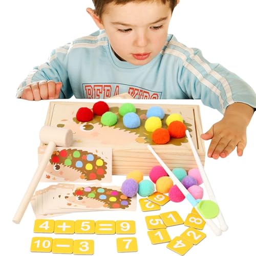 Holzbrettperlenspiel, Farbsortierballspiel - Interaktiver Hand -Augenkoordinierungsball Matching Toy - Pädagogisches Frühschulpuzzlespiel, Kinderspielzeug für Mädchen, Geburtstag Holzbrettperlenspiel, Farbsortierballspiel - Interaktiver Hand -Augenkoordinierungsball Matching Toy - Pädagogisches Frühschulpuzzlespiel, Kinderspielzeug für Mädchen, Geburtstag von Generisch