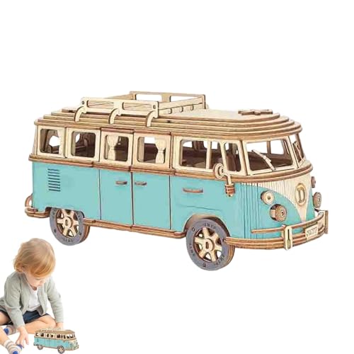 Holzbus-Puzzle für Kinder, 3D-Holzpuzzles Tourbus-Modellspielzeug | Holiday Joy 3D-Holzbaustein-Spielzeug, Tourbus-Modell, Spielzeug, ästhetische Heimdekoration Holzbus-Puzzle für Kinder, 3D-Holzpuzzles Tourbus-Modellspielzeug | Holiday Joy 3D-Holzbaustein-Spielzeug, Tourbus-Modell, Spielzeug, ästhetische Heimdekoration von Generisch
