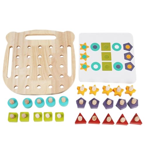 Holzlernspielzeug, Holzspielzeug - Farbanpassungs -Sortierplatine | Vorschule Sensorische Schraubmutter Demontage Spielzeug, Feinmotorik Farbkennung Spielzeug für Kinder Holzlernspielzeug, Holzspielzeug - Farbanpassungs -Sortierplatine | Vorschule Sensorische Schraubmutter Demontage Spielzeug, Feinmotorik Farbkennung Spielzeug für Kinder von Generisch