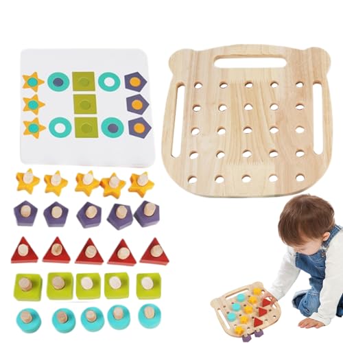 Holzlernspielzeug, Kleinkind Holzspielzeug,Entwicklung von Feinmotorik -Fähigkeiten - Vorschule Sensorische Schraubmutter Demontage Spielzeug, Feinmotorik Farbkennung Spielzeug für Kleinkindkinder Holzlernspielzeug, Kleinkind Holzspielzeug,Entwicklung von Feinmotorik -Fähigkeiten - Vorschule Sensorische Schraubmutter Demontage Spielzeug, Feinmotorik Farbkennung Spielzeug für Kleinkindkinder von Generisch