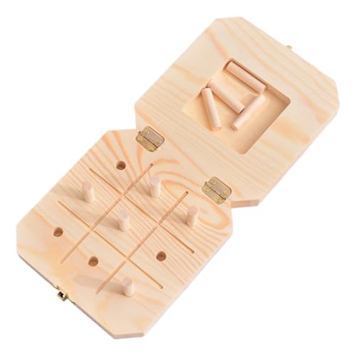 Holzpegelbrett 9-Loch-Handtraining Peg Board, Finger-Geschicklichkeitsübungen, Entwicklung von Feinmotorik, Augenkoordination langlebiges Spielzeug | Zuverlässiges 9 -Loch zur Stärkung des Bildungsgeb von Generisch