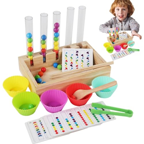Holzperlen sortieren Rätsel, Sortieren von Stapeln Farbspielzeug - Interaktives lustiges Puzzle -Brettspiel Bildung Kognitiv | Vorschullernspielzeug, Hand -Augenkoordination Spiel für 3+, Kinder, Holzperlen sortieren Rätsel, Sortieren von Stapeln Farbspielzeug - Interaktives lustiges Puzzle -Brettspiel Bildung Kognitiv | Vorschullernspielzeug, Hand -Augenkoordination Spiel für 3+, Kinder, von Generisch