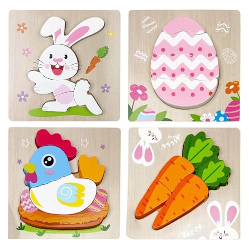 -Holzpuzzle, Kinder-Holzpuzzle,Tier-Puzzle aus - bausteine mit glatten Kanten für Kinder von 1–3 Jahren -Holzpuzzle, Kinder-Holzpuzzle,Tier-Puzzle aus - bausteine mit glatten Kanten für Kinder von 1–3 Jahren von Generisch