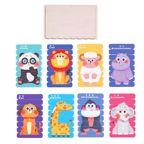 Holzpuzzle -Rätsel Set, Kinder Puzzlespielzeug - Bunte Rätsel für Kinder | 8X tragbare Roadtrip -Aktivitäten, Feinmotorik -Lernspiel für, Mädchen Holzpuzzle -Rätsel Set, Kinder Puzzlespielzeug - Bunte Rätsel für Kinder | 8X tragbare Roadtrip -Aktivitäten, Feinmotorik -Lernspiel für, Mädchen von Generisch