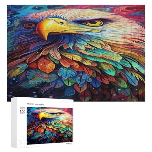 Holzpuzzle für Erwachsene, 300/500/1000 Teile, buntes Blumenadler, abstraktes Poster-Stil, naive Kunst, horizontales Holzpuzzle, Geschenke für Männer, Frauen und Senioren, Familienspiel Holzpuzzle für Erwachsene, 300/500/1000 Teile, buntes Blumenadler, abstraktes Poster-Stil, naive Kunst, horizontales Holzpuzzle, Geschenke für Männer, Frauen und Senioren, Familienspiel von Generisch