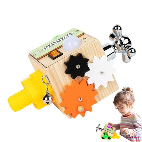 Holzsensorium - LED Activity Board, Board of Activities for Leaded Children | Batteriespielzeug, interaktives Lernen helfen bei der Verbesserung der Augenkoordination von Generisch
