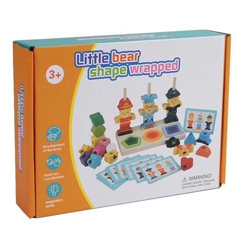 Holzspielzeug Zum Sortieren Von Formen - Passende Spiele Für Kleinkinder Von 3 Bis 5 Jahren | Formsortierspielzeug Mit Bärenförmigen Holzschnürperlen - Lernspielzeug Zum Sortieren Von Farben Holzspielzeug Zum Sortieren Von Formen - Passende Spiele Für Kleinkinder Von 3 Bis 5 Jahren | Formsortierspielzeug Mit Bärenförmigen Holzschnürperlen - Lernspielzeug Zum Sortieren Von Farben von Generisch