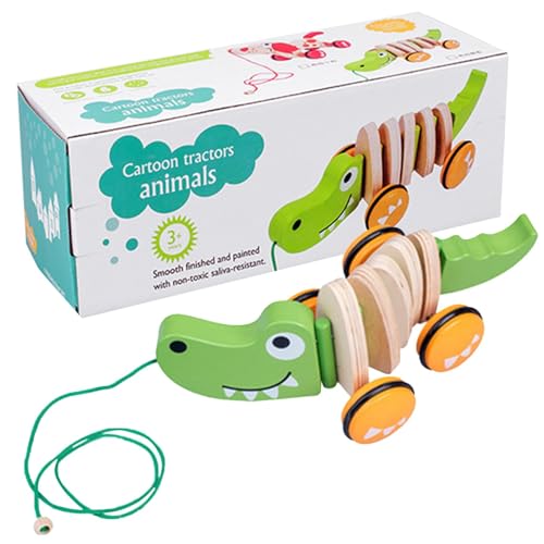 Holzspielzeug zum Gehen, Holzspielzeug zum Nachziehen | Welpen-Nachziehspielzeug für Kleinkinder, Laufspielzeug,Push Developmental Pull Toys Kinderspielzeug mit Schnur für und Mädchen Holzspielzeug zum Gehen, Holzspielzeug zum Nachziehen | Welpen-Nachziehspielzeug für Kleinkinder, Laufspielzeug,Push Developmental Pull Toys Kinderspielzeug mit Schnur für und Mädchen von Generisch