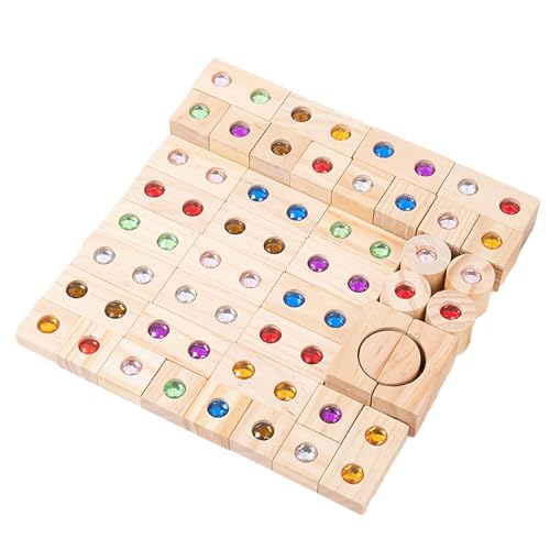 Holzstapel Spielzeug - Kinderblock Set für Gebäude, Acryl Turmspiel Ein Kind 3+ Holzstapel Spielzeug - Kinderblock Set für Gebäude, Acryl Turmspiel Ein Kind 3+ von Generisch