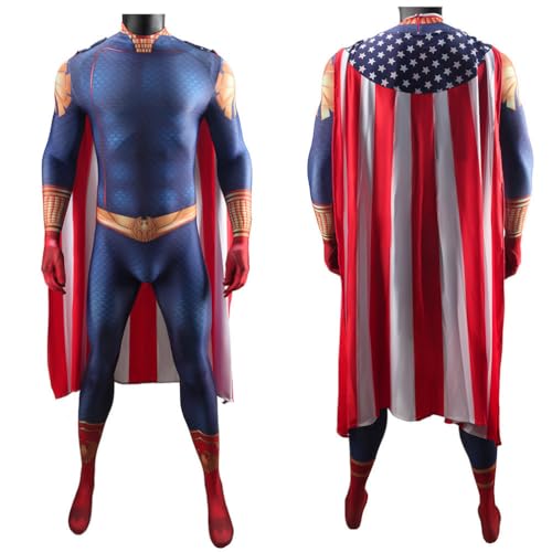 Homelanders Cosplay Bodysuit für Jungen, Halloween, Anime-Kostüm, Einteiler, Anime-Rollenspiel, ausgefallene Outfits, Jumpsuit von Generisch