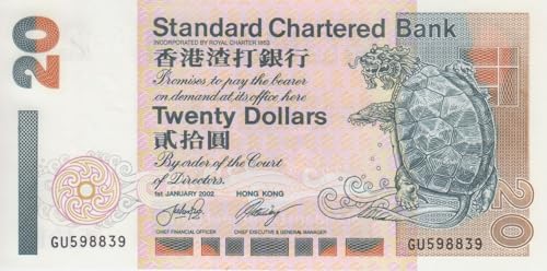 Hong Kong Pick-Nr: 285d bankfrisch (I) 2001 20 Dollars (Banknoten für Sammler) von Generisch
