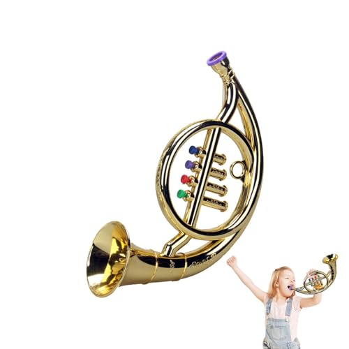 Horn-Musikinstrument, Spielzeug-Saxophon - Saxophon-Modellspielzeug | Simulation Musikinstrument Kinder Saxophon Instrument Multifunktionale Frühe Lernspielzeug Für Mädchen Anfänger von Generisch